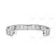 Perlée clovers 16cm bracelet small model  72-Diamond White gold