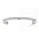 Perlée diamonds 1 row,17cm bracelet medium model  80-Diamond White gold