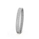 Perlée diamonds 3 row, 16cm bracelet small model  264-Diamond White gold