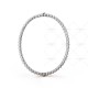 Perlée pearls of gold 17cm bracelet medium model  White gold