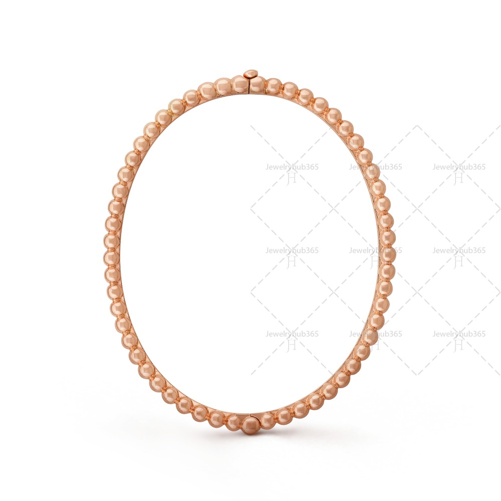 Perlée pearls of gold 17cm bracelet medium model  Rose gold