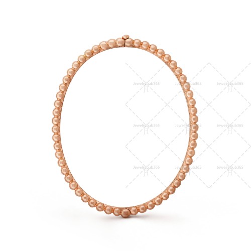 Perlée pearls of gold 17cm bracelet medium model  Rose gold