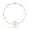 Lucky Spring plum blossom bracelet 1 motifs Mother-of-pearl Rose gold