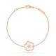 Lucky Spring plum blossom bracelet 1 motifs Mother-of-pearl Rose gold