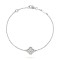 Sweet Alhambra bracelet 1 motifs 12-Diamond White gold