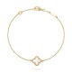 Sweet Alhambra bracelet 1 motifs Mother-of-pearl Yellow gold