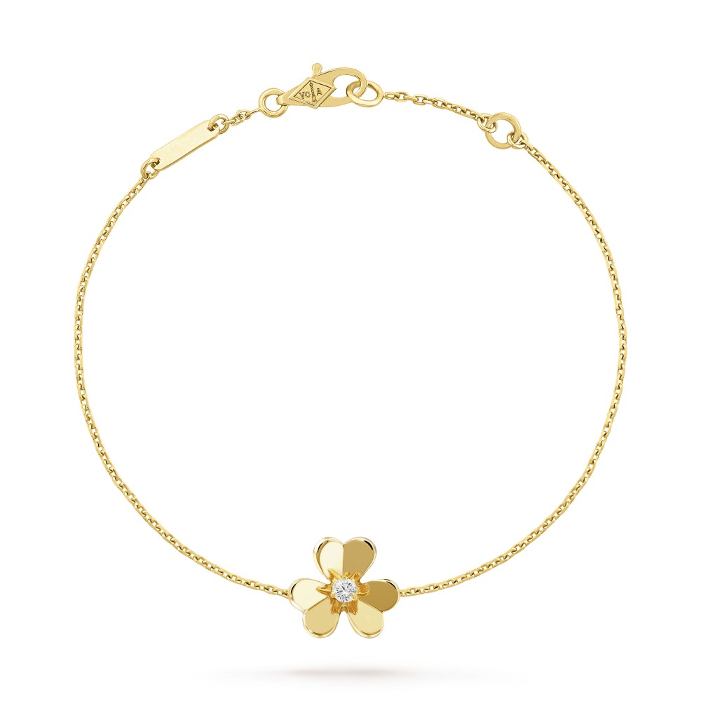 Frivole bracelet mini model 1 motifs 1-Diamond Yellow gold