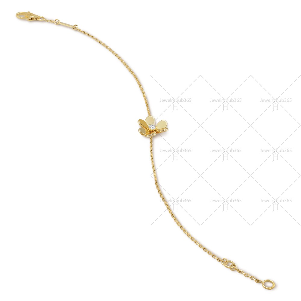 Frivole bracelet mini model 1 motifs 1-Diamond Yellow gold