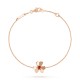 Frivole bracelet mini model 1 motifs Ruby Rose gold