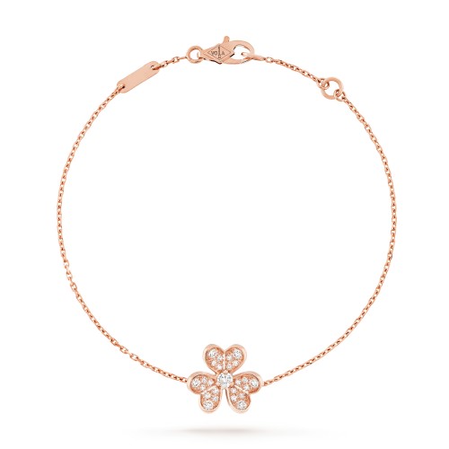 Frivole bracelet mini model 1 motifs 25-Diamond Rose gold