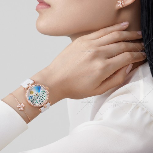 Frivole bracelet mini model 1 motifs 25-Diamond Rose gold