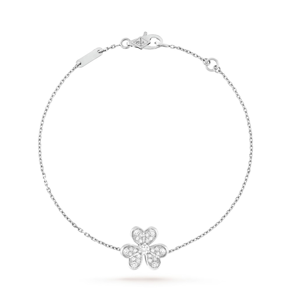 Frivole bracelet mini model 1 motifs 25-Diamond White gold