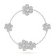 Frivole bracelet 5 motifs 179-Diamond White gold