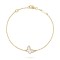 Sweet Alhambra butterfly bracelet 1 motifs Mother-of-pearl Yellow gold