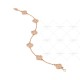 Sweet Alhambra bracelet 6 motifs Rose gold