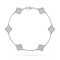 Sweet Alhambra bracelet 6 motifs 72-Diamond White gold