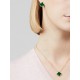 Vintage Alhambra earrings Malachite Yellow gold