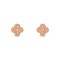 Vintage Alhambra earrings Rose gold