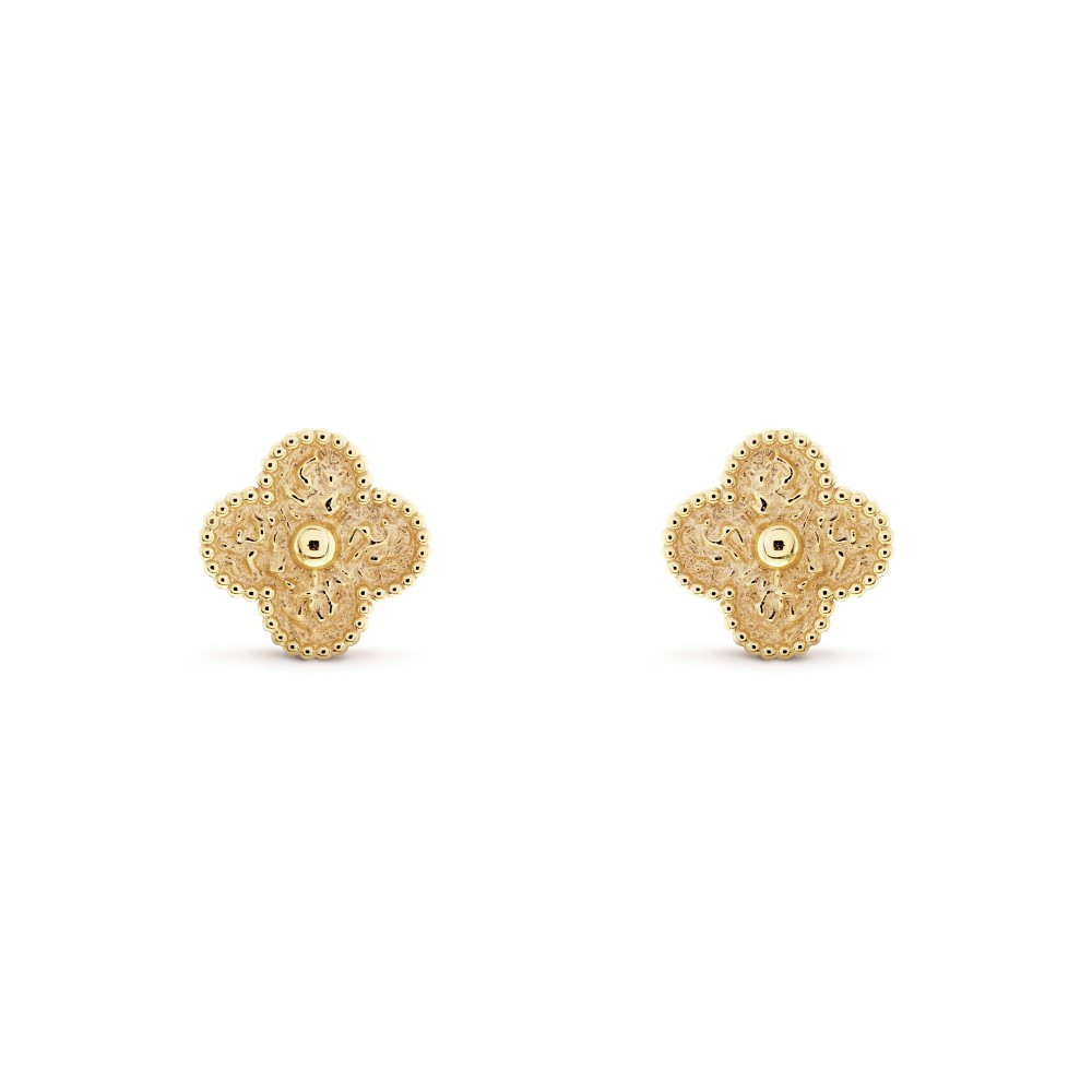 Vintage Alhambra earrings Yellow gold