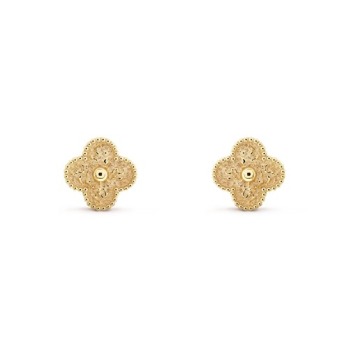 Vintage Alhambra earrings Yellow gold