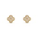 Vintage Alhambra earrings Diamond Yellow gold