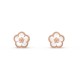 Lucky Alhambra plum blossom earrings Mother-of-pearl Rose gold