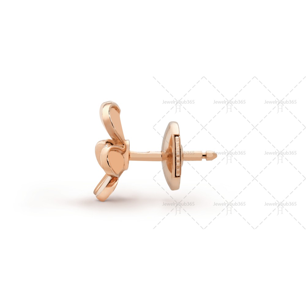 Frivole earrings mini model Ruby Rose gold