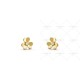 Frivole earrings mini model Diamond Yellow gold