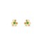 Frivole earrings mini model Emerald Yellow gold