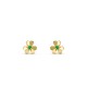 Frivole earrings mini model Emerald Yellow gold