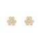 Frivole diamond-paved earrings small model Diamond Yellow gold