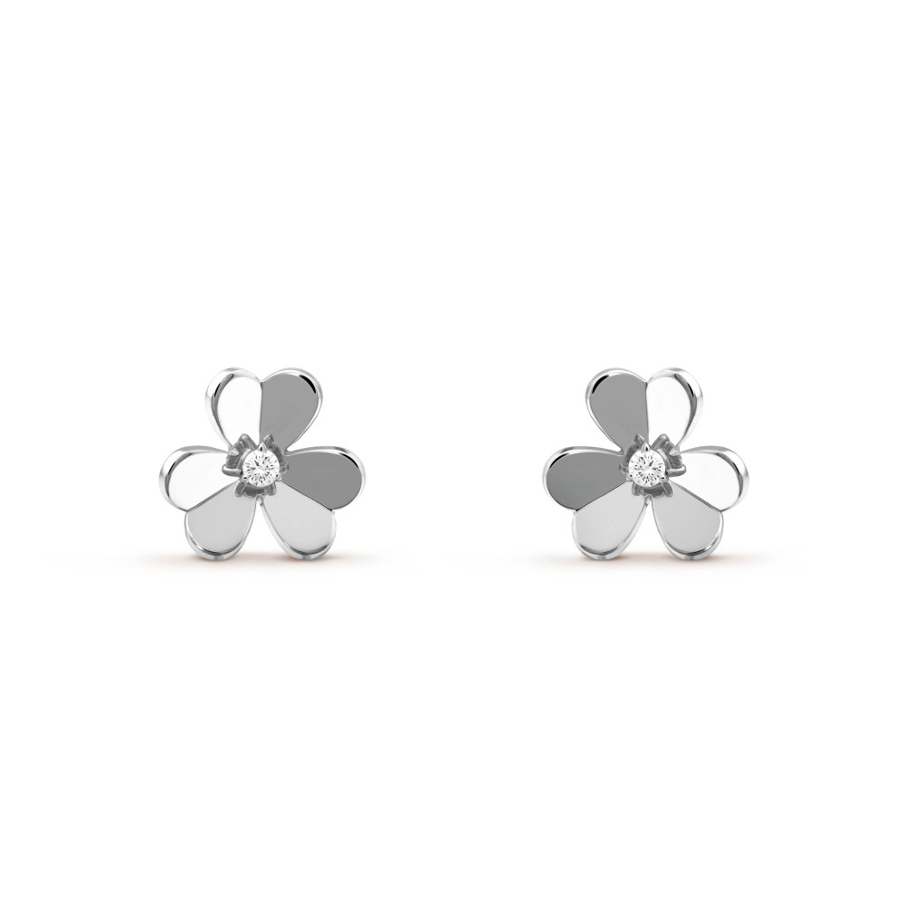 Frivole earrings small model 1-Diamond White gold