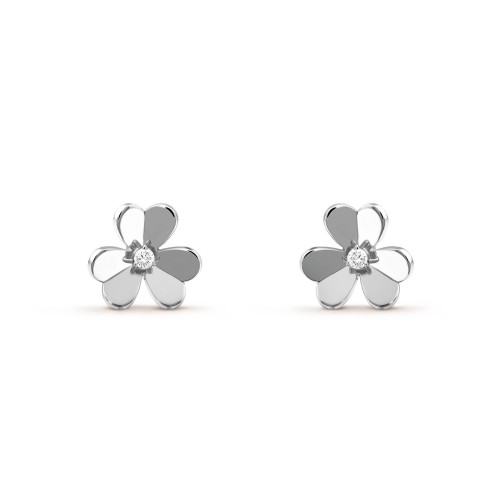 Frivole earrings small model 1-Diamond White gold