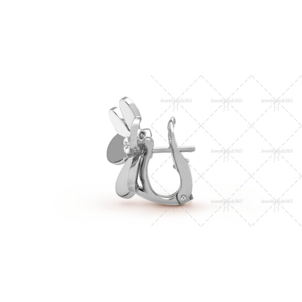 Frivole earrings small model 1-Diamond White gold