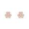 Frivole diamond-paved earrings small model Diamond Rose gold