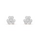 Frivole diamond-paved earrings small model Diamond White gold