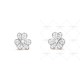 Frivole diamond-paved earrings small model Diamond White gold