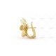 Frivole earrings small model 1-Diamond Yellow gold