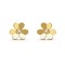 Frivole earrings large model 3-Diamond Yellow gold