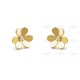 Frivole earrings large model 3-Diamond Yellow gold