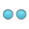 Perlée couleurs earrings Turquoise White gold