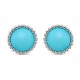 Perlée couleurs earrings Turquoise White gold