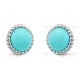 Perlée couleurs earrings Turquoise White gold