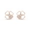 Cosmos earrings medium model Diamond Mother-of-pearl Rose gold