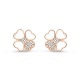 Cosmos earrings medium model Diamond Mother-of-pearl Rose gold