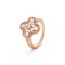 Vintage Alhambra ring 12-Diamond Rose gold