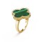 Magic Alhambra ring Malachite Yellow gold