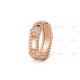 Perlée sweet clovers ring 20-Diamond Yellow gold