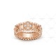 Perlée sweet clovers ring 20-Diamond Rose gold