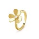 Frivole ring small model 1 motifs 1-Diamond Yellow gold